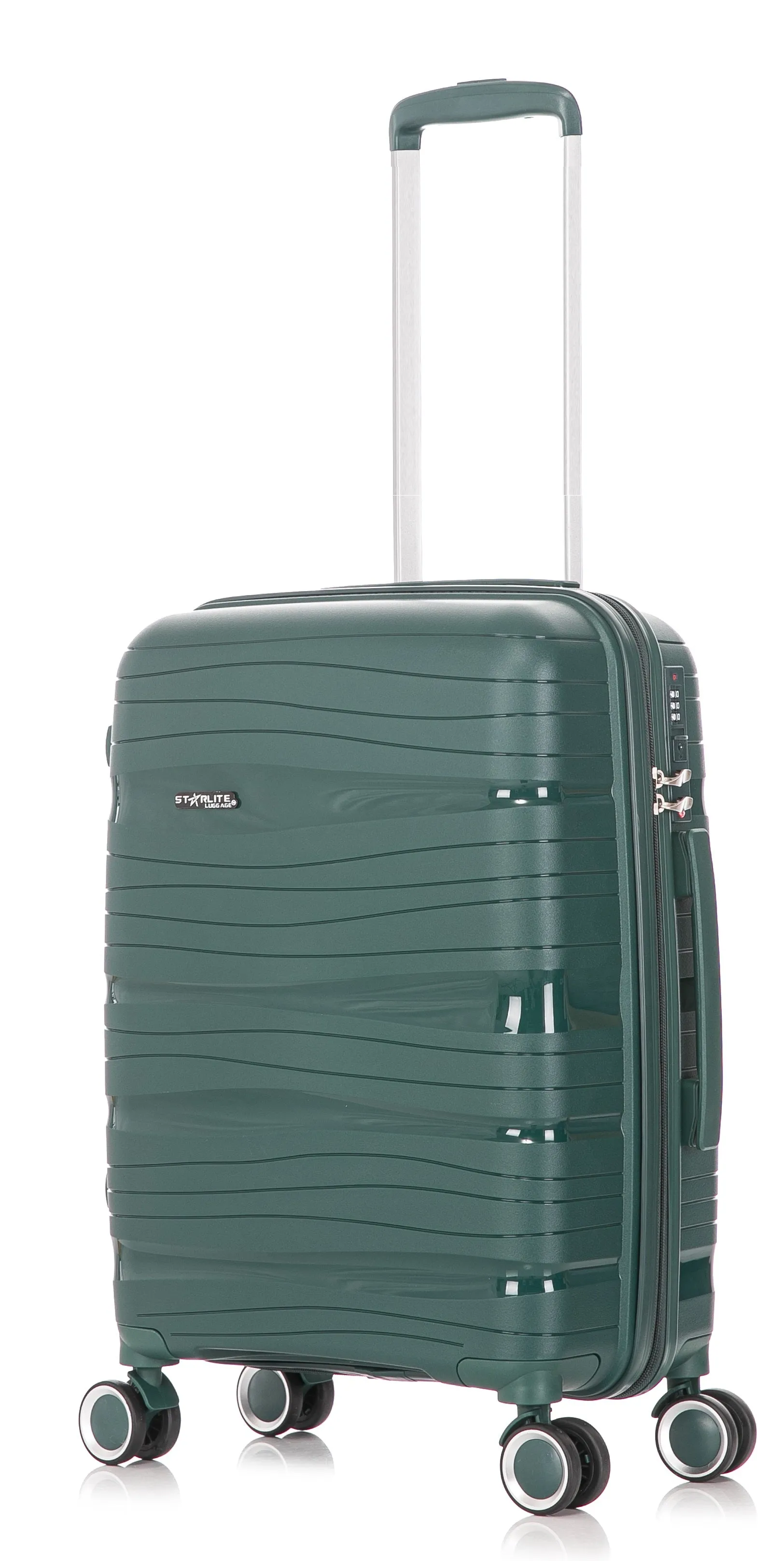 Set of 3 Polypropylene Hard Shell PP801 - Green
