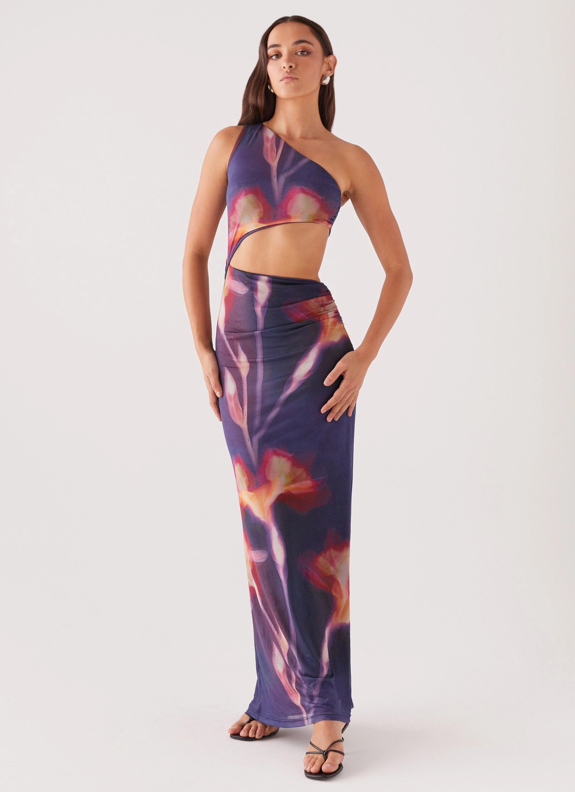 Shadows In The Sun Mesh Maxi Dress - Ember Rose Flattering Look Wear Layering Comfort