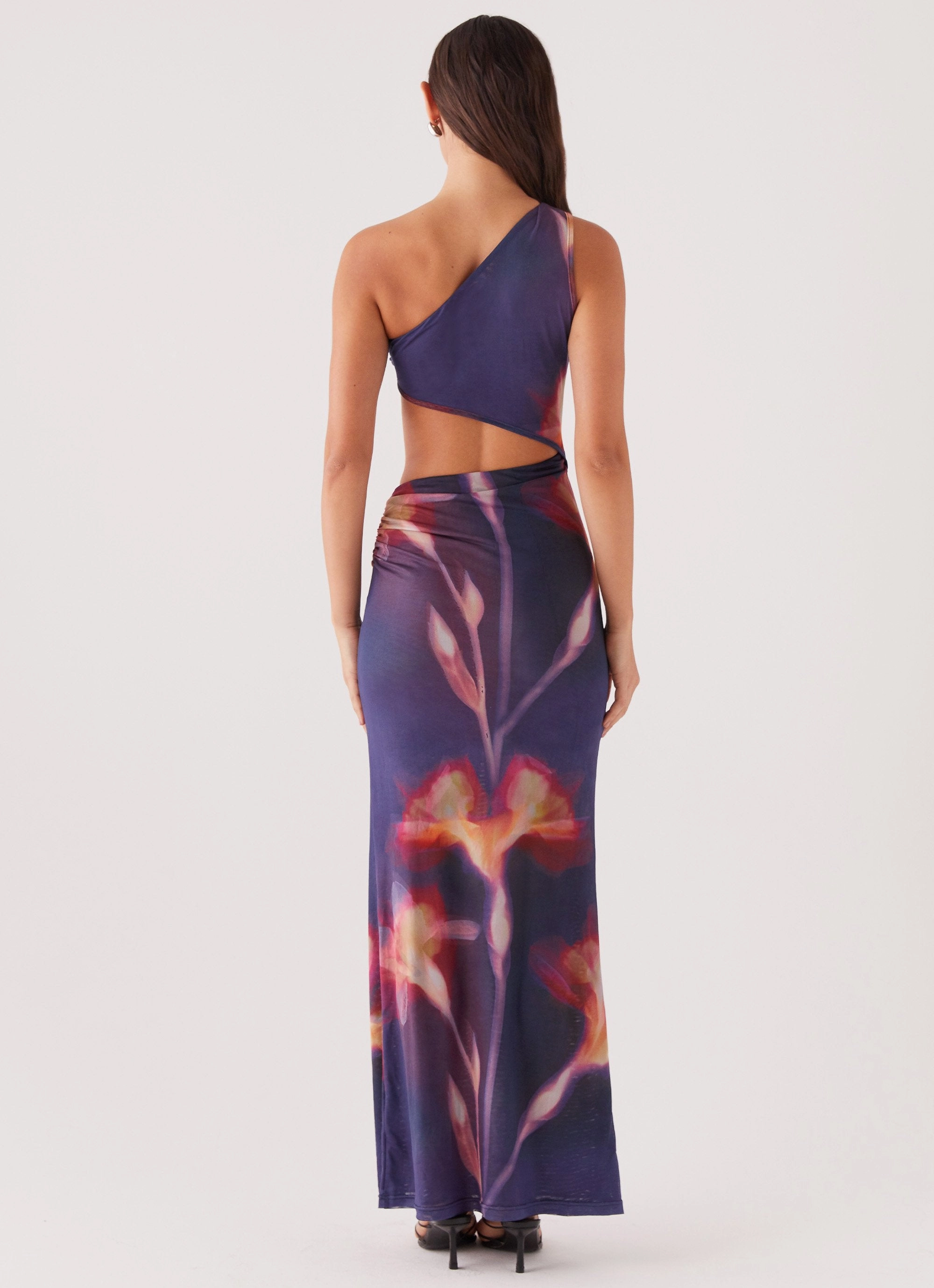 Brunch Glow All Timewear Shadows In The Sun Mesh Maxi Dress - Ember Rose