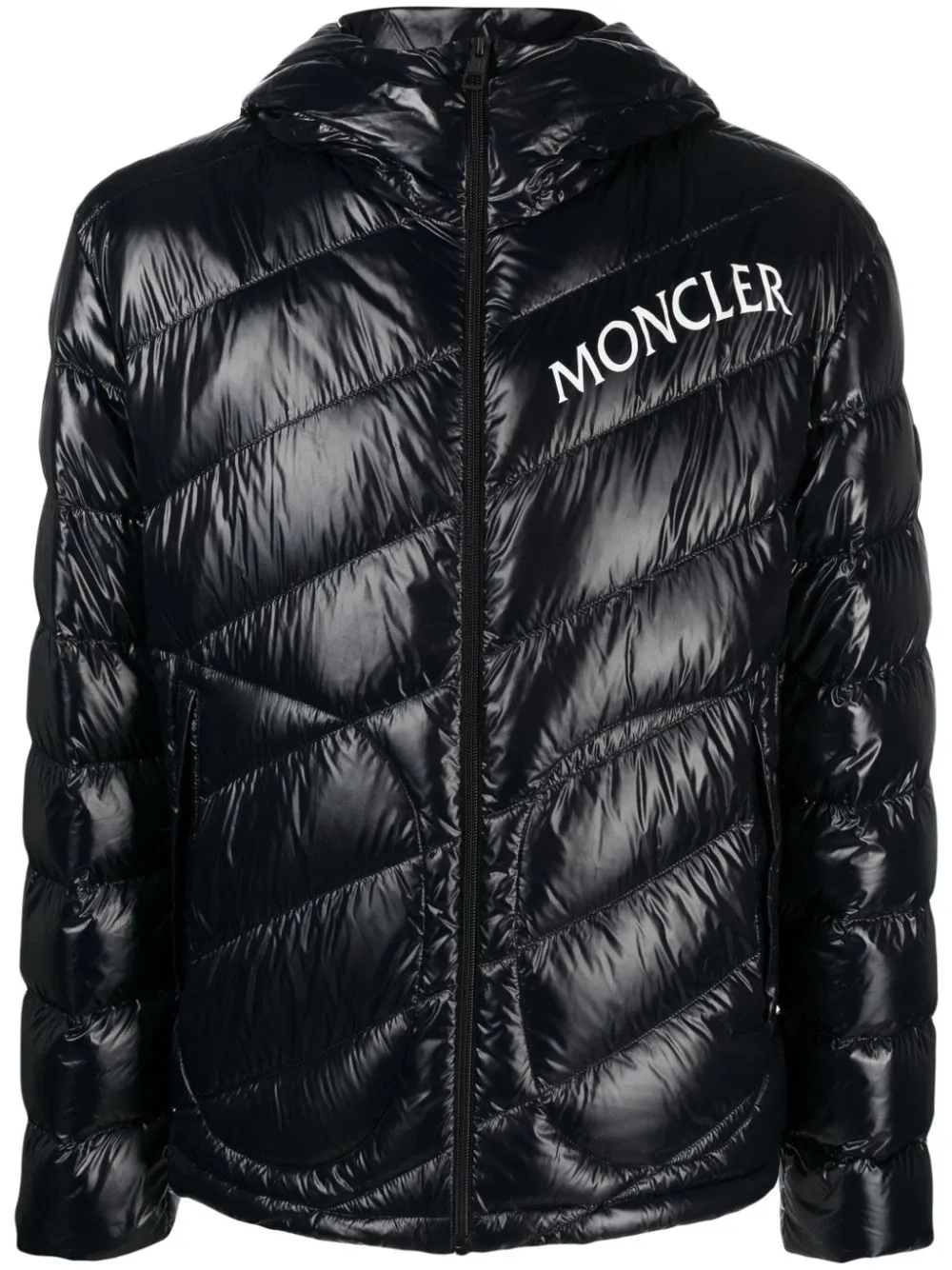 Shama logo-print quilted puffer jacket