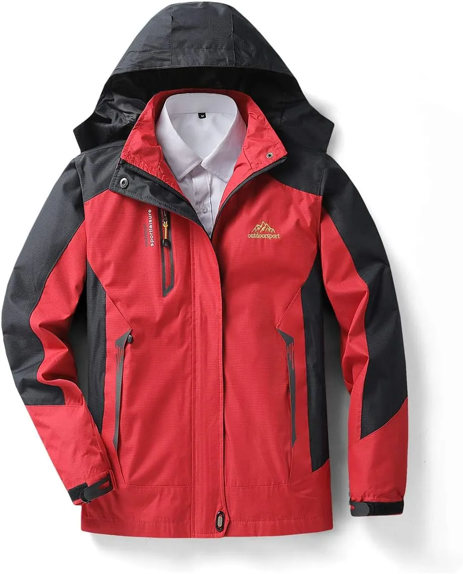 Shanghai Story Men's Windproof Jacket Water-Resistant Lightweight Running Jacket Hooded Raincoat Windbreaker