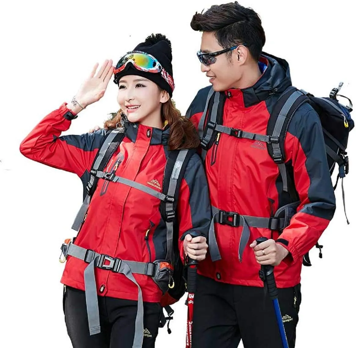 Shanghai Story Men's Windproof Jacket Water-Resistant Lightweight Running Jacket Hooded Raincoat Windbreaker