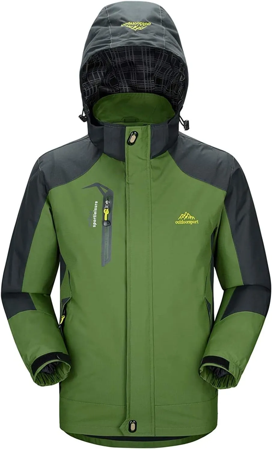 Shanghai Story Men's Windproof Jacket Water-Resistant Lightweight Running Jacket Hooded Raincoat Windbreaker