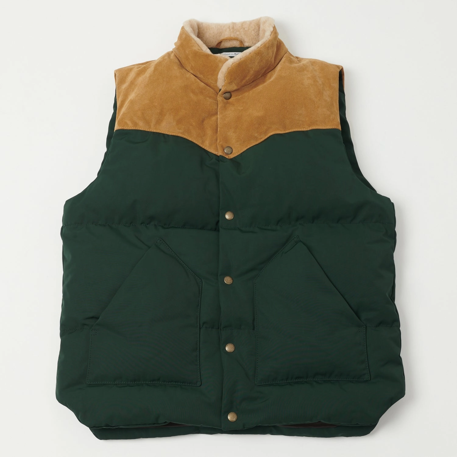Casual Comfy Layer Shangri-La Heritage 'Bivacco' Western Down Vest - Forest Green