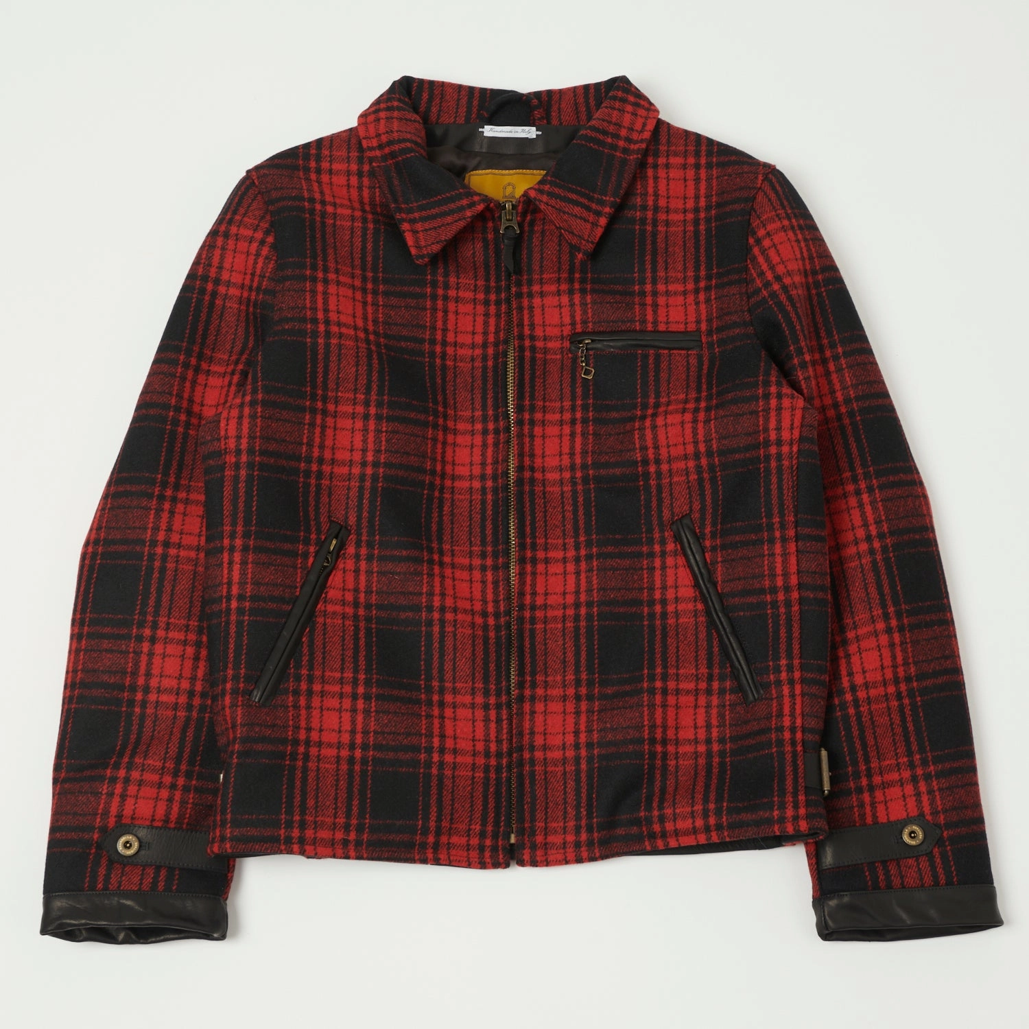 Hooded styles Ventilation Vents Shangri-La Heritage 'Varenne' Melton Wool Jacket - Red Tartan