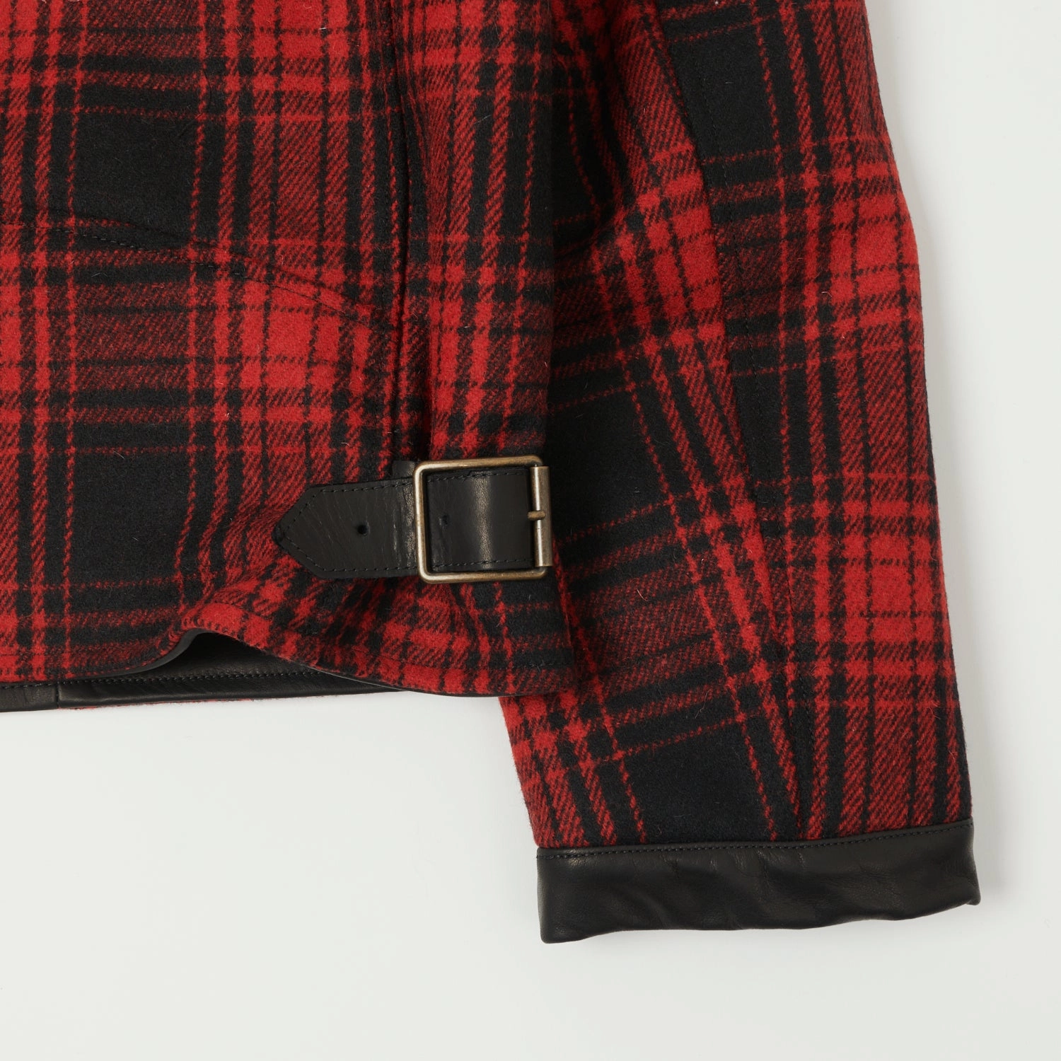 Hypoallergenic Interior Layer Shangri-La Heritage 'Varenne' Melton Wool Jacket - Red Tartan