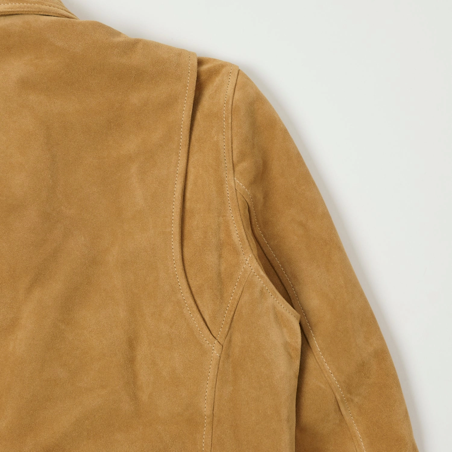 Elastic Hem Adjustment Shangri-La Heritage 'Varenne' Sabbia Suede Jacket - Tan