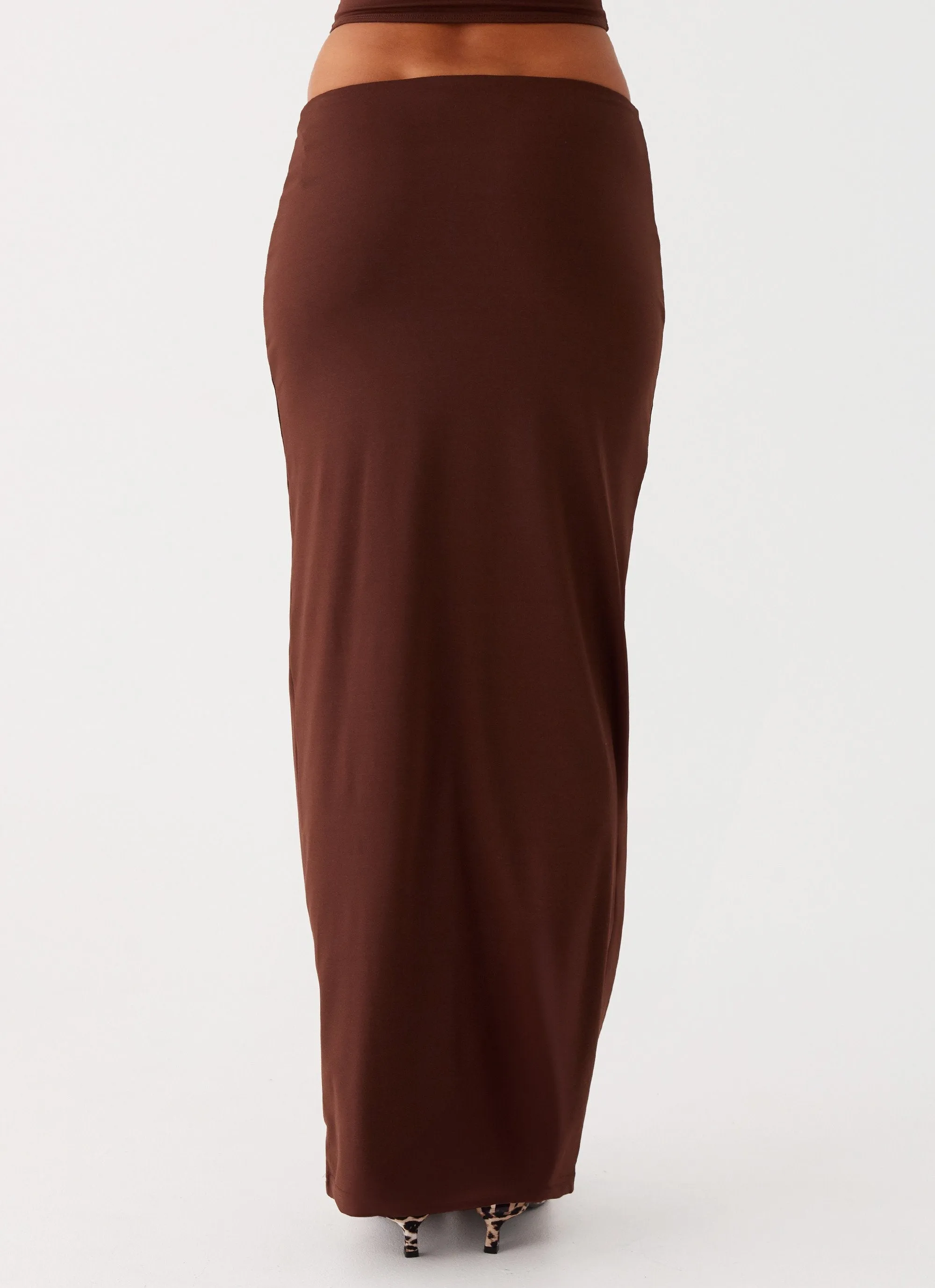 Solace Soul Maxi Skirt - Chocolate Casual Wear