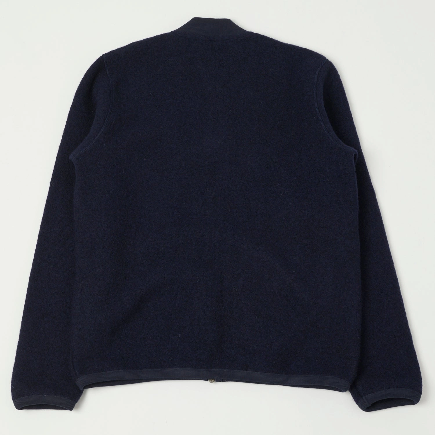 Hartford 'David' Knitted Wool Jacket - Navy MagneticClosure Weatherproof Zipper Seals