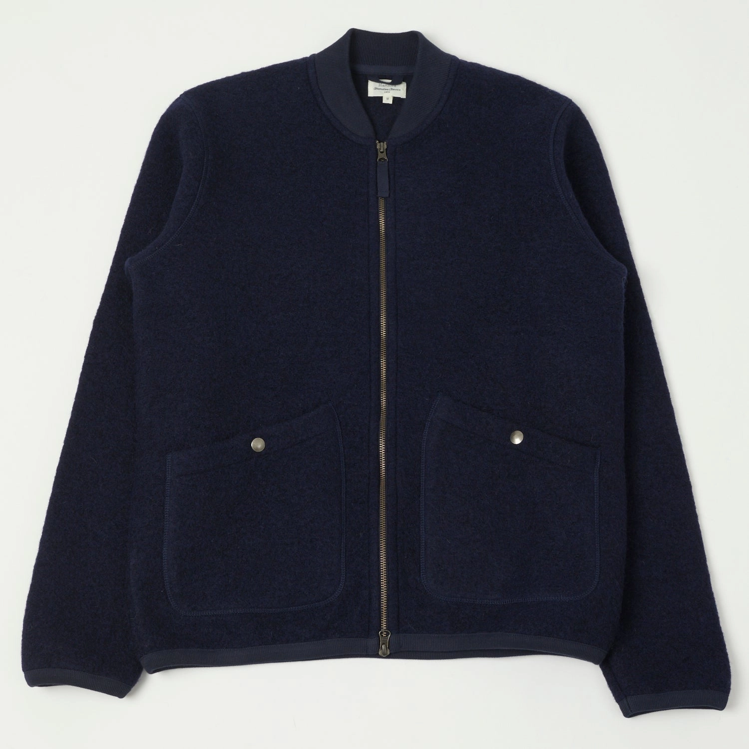 Waterproof Design TemperatureRegulating Tech Hartford 'David' Knitted Wool Jacket - Navy