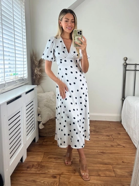 Belle Tie Back Midi Dress / Mono Chill Friendly