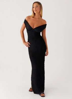 Chantelle Maxi Dress - Black Smooth Vibes