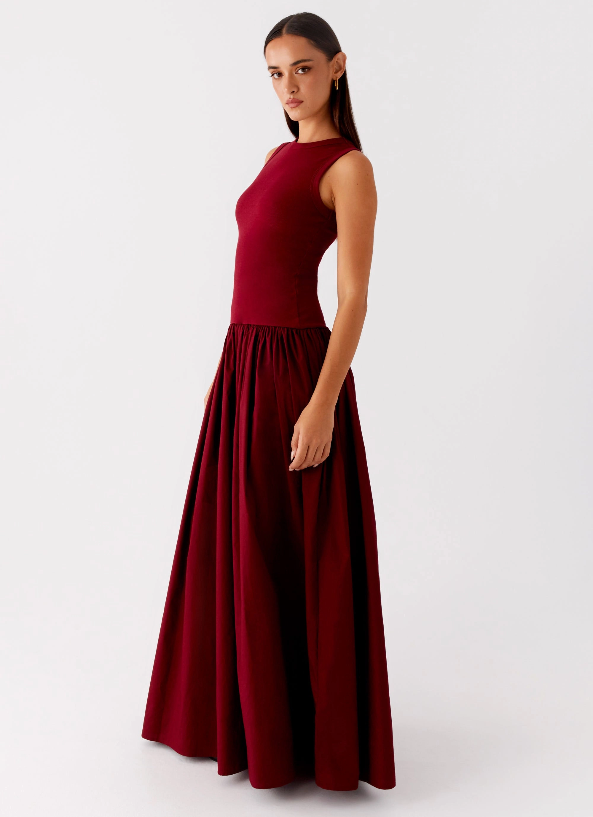 Shivani Maxi Dress - Maroon Daily Ready