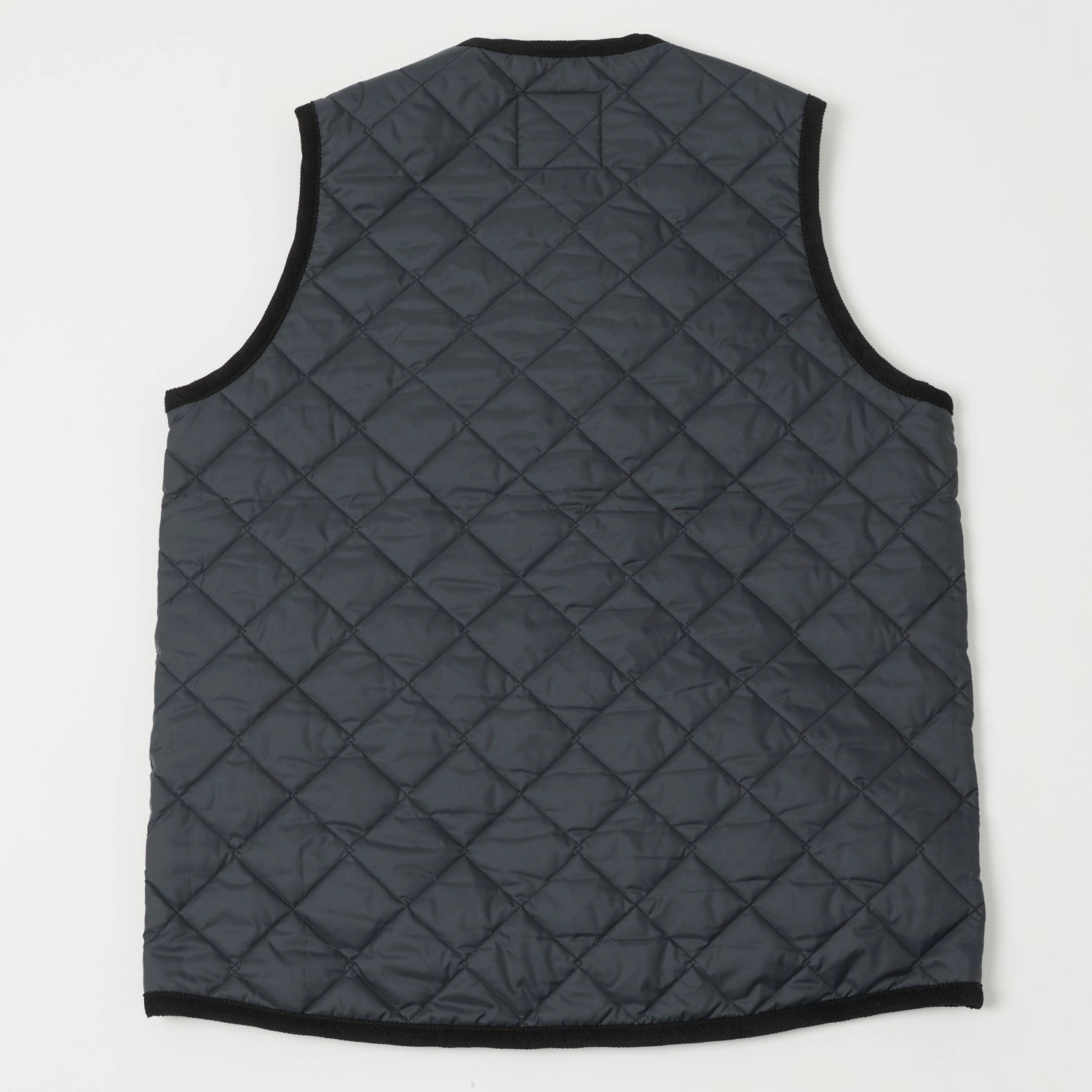 Lavenham Thornham Quilted Gilet - Lamp Black/Olive Green Travel Light Fit