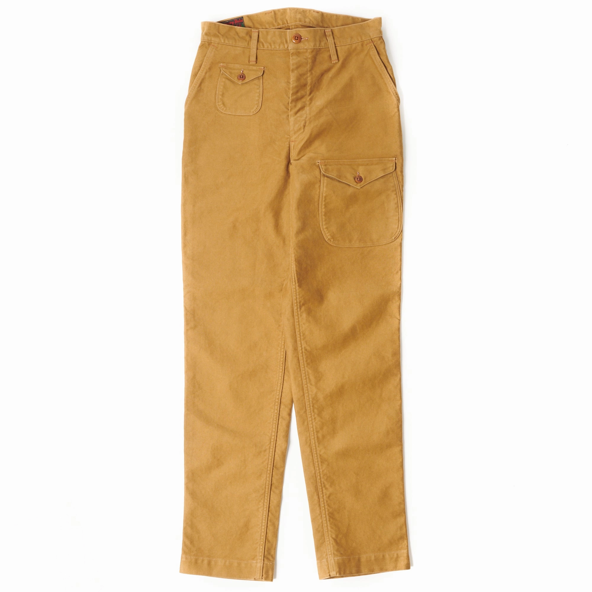 Freewheelers & Co Great Lakes 'Utica' Trouser - Camel Contrast Trim