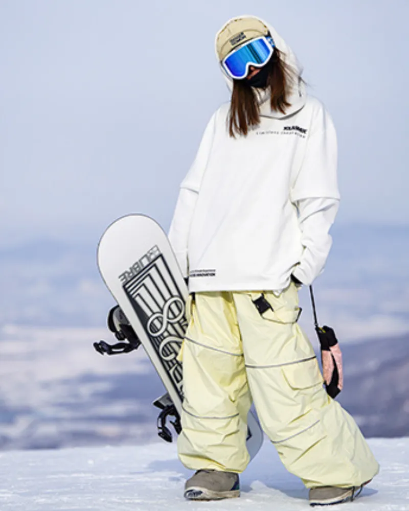Ski Wear Snowboard Gear Reflective Stripe Unisex Ski Bibs