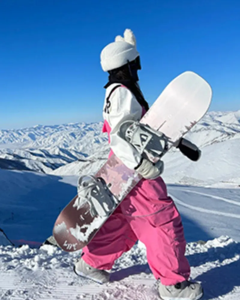 Ski Wear Snowboard Gear Reflective Stripe Unisex Ski Bibs