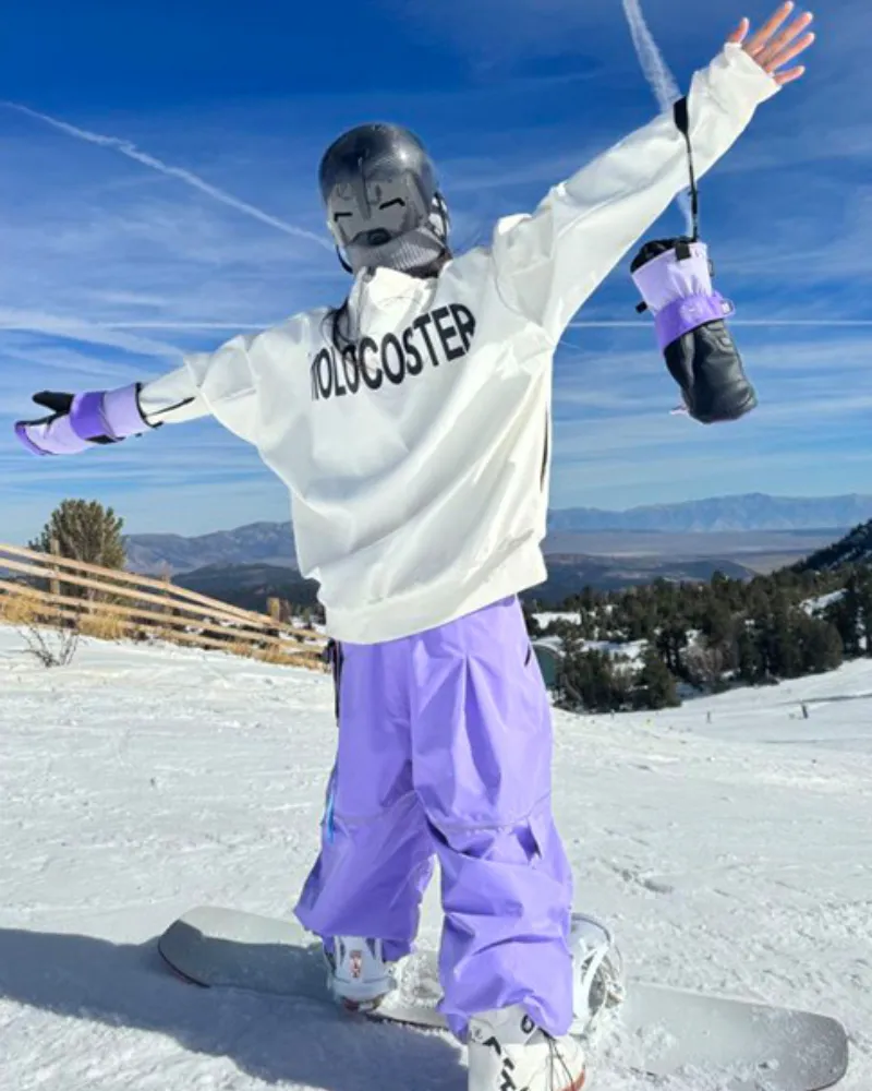 Ski Wear Snowboard Gear Reflective Stripe Unisex Ski Bibs
