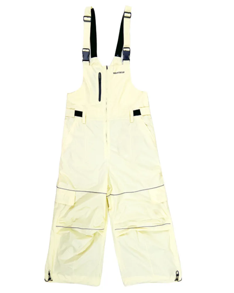 Ski Wear Snowboard Gear Reflective Stripe Unisex Ski Bibs