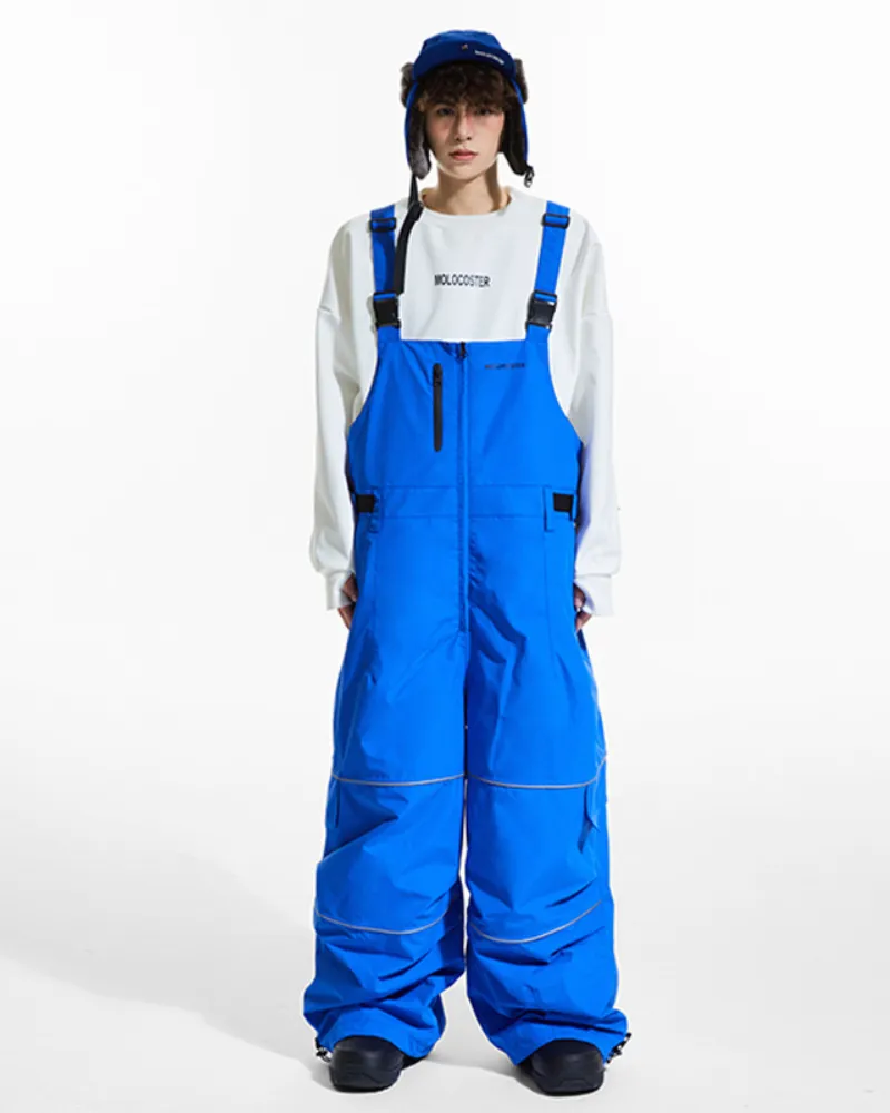 Ski Wear Snowboard Gear Reflective Stripe Unisex Ski Bibs