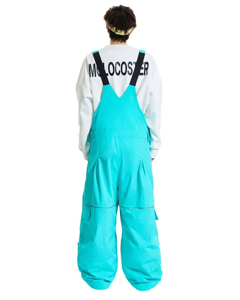 Ski Wear Snowboard Gear Reflective Stripe Unisex Ski Bibs