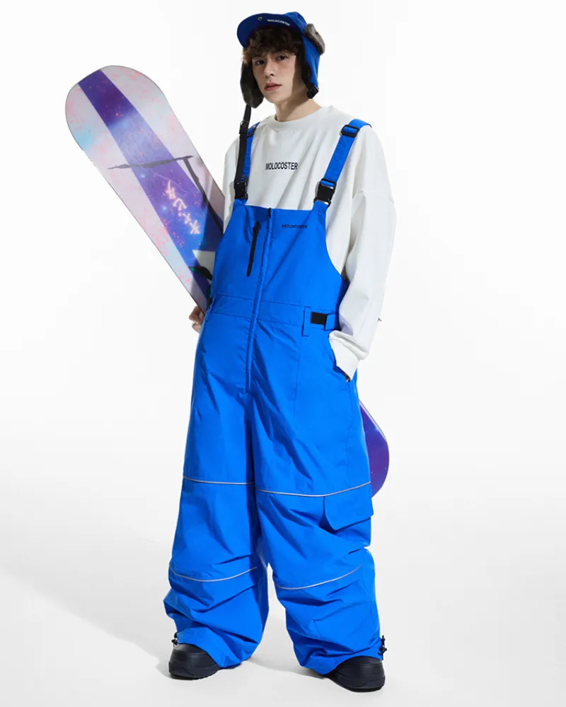 Ski Wear Snowboard Gear Reflective Stripe Unisex Ski Bibs