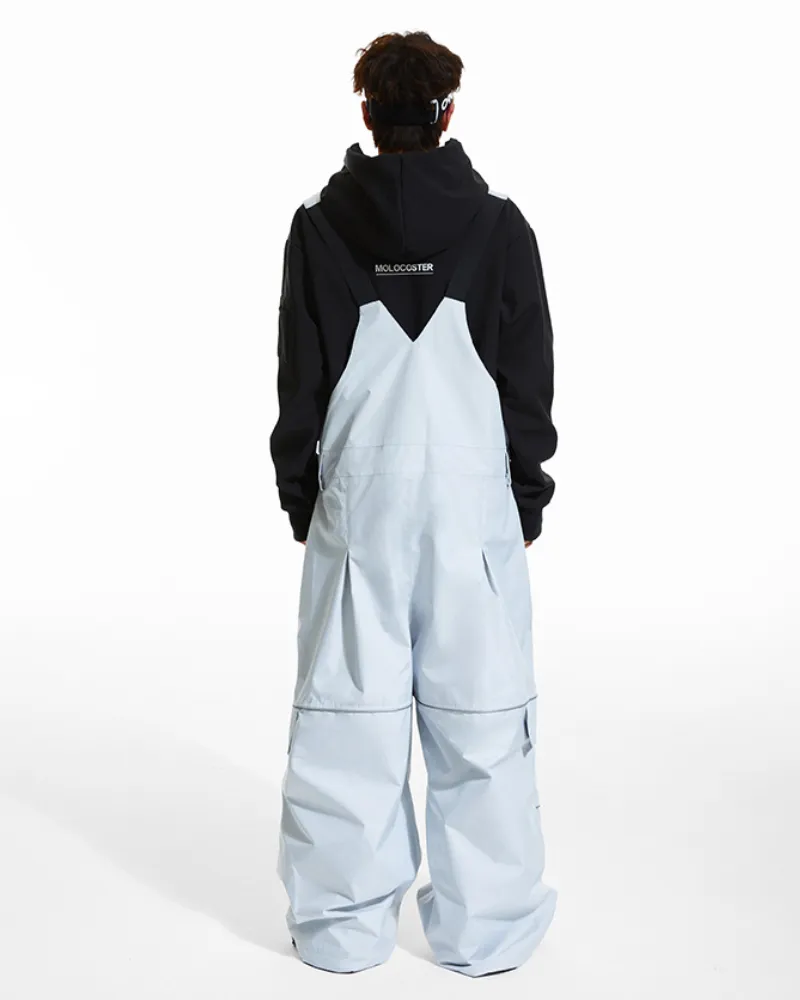 Ski Wear Snowboard Gear Reflective Stripe Unisex Ski Bibs