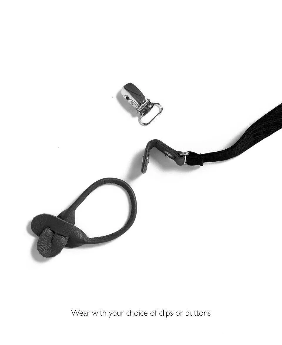 Skinny Suspenders - Jet Set Black
