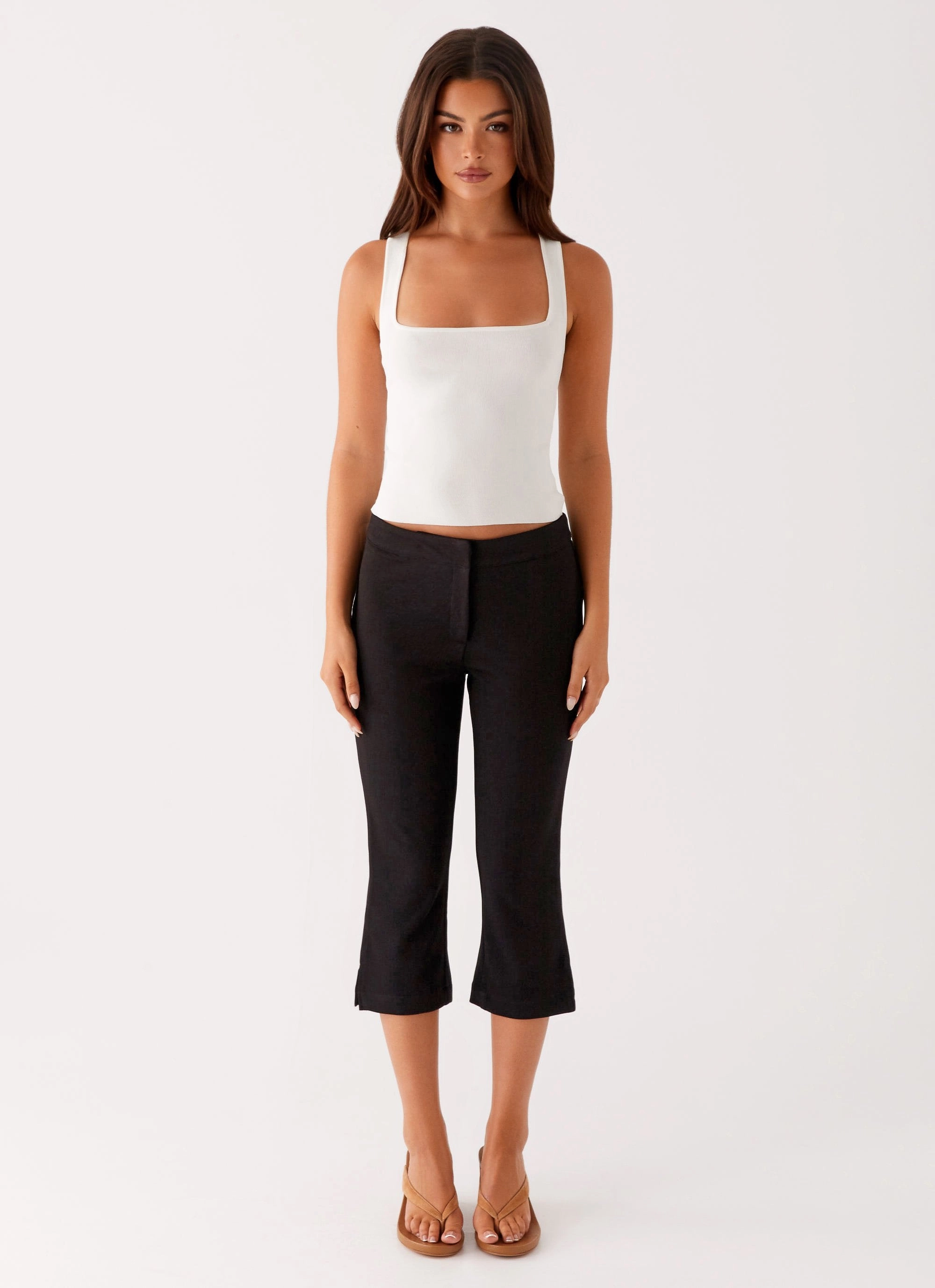 Rue Capri Pants - Black Sport Fit Urban appeal