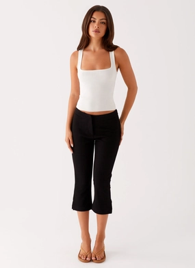 Rue Capri Pants - Black Light Stretch
