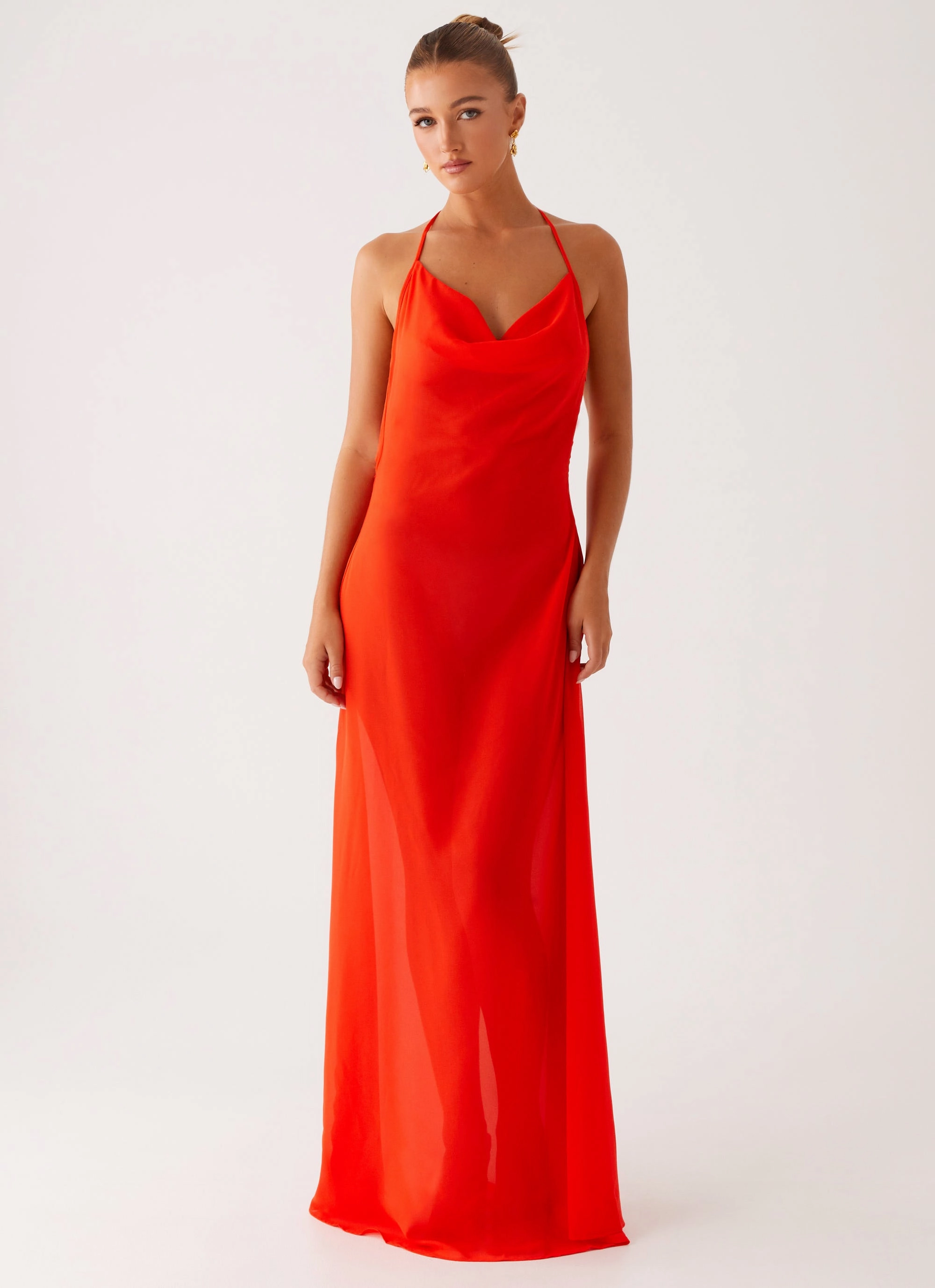 Easy Layering Fantasy Maxi Dress - Orange