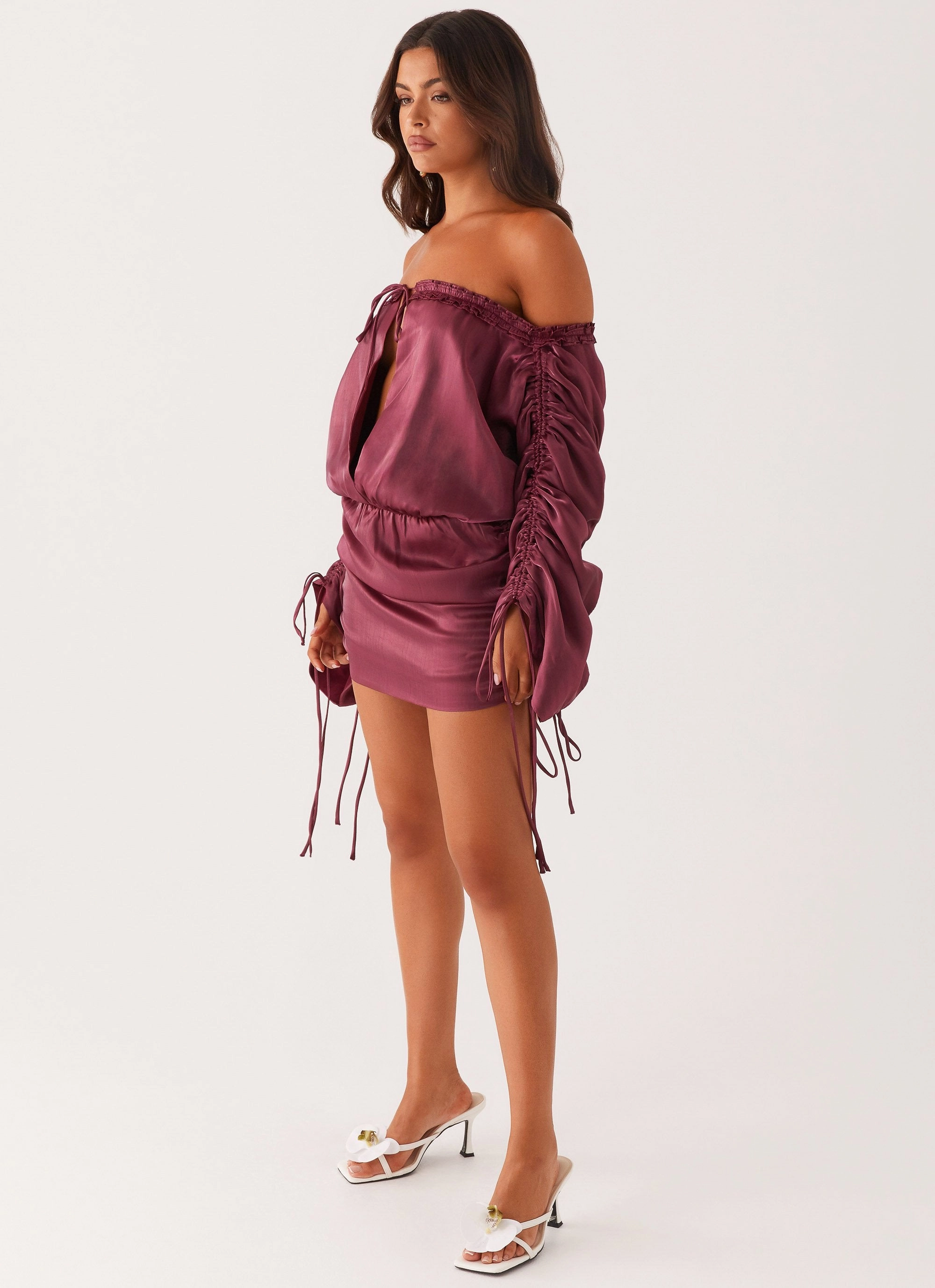 Reeve Mini Dress - Mulberry Vibrant color Dressy Glow