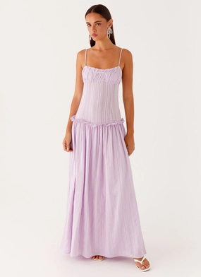 Casual chic dress Jacinda Drop Waist Maxi Dress - Lavender