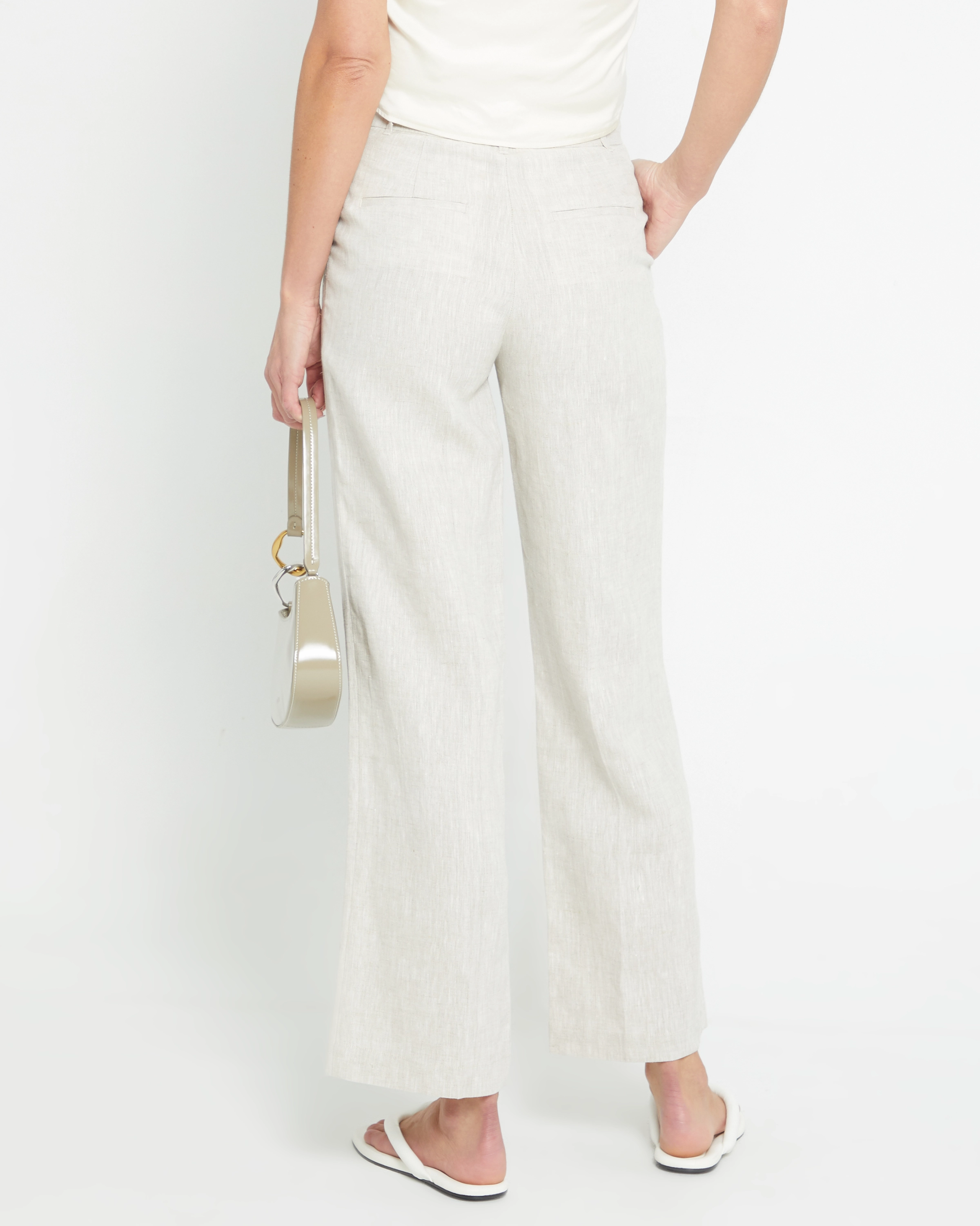 Everyday Organic Linen Pant Slim Comfort Elastic Cuff