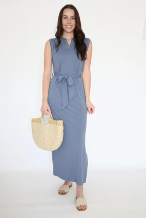 Timeless Cut Relaxed Sweatshirt Charlotte Belted Maxi Dress