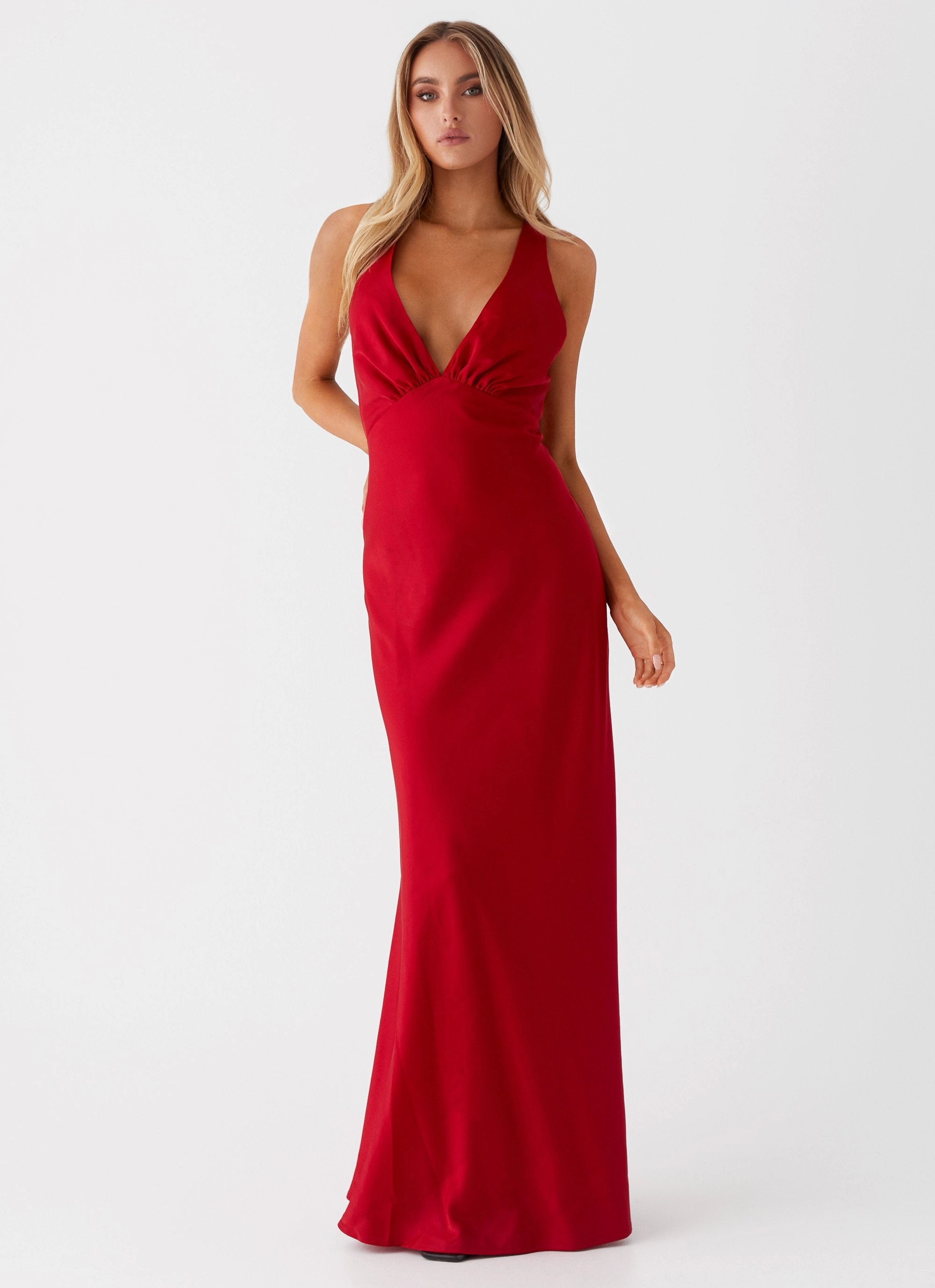 Slyvia Maxi Dress - Red All Moments