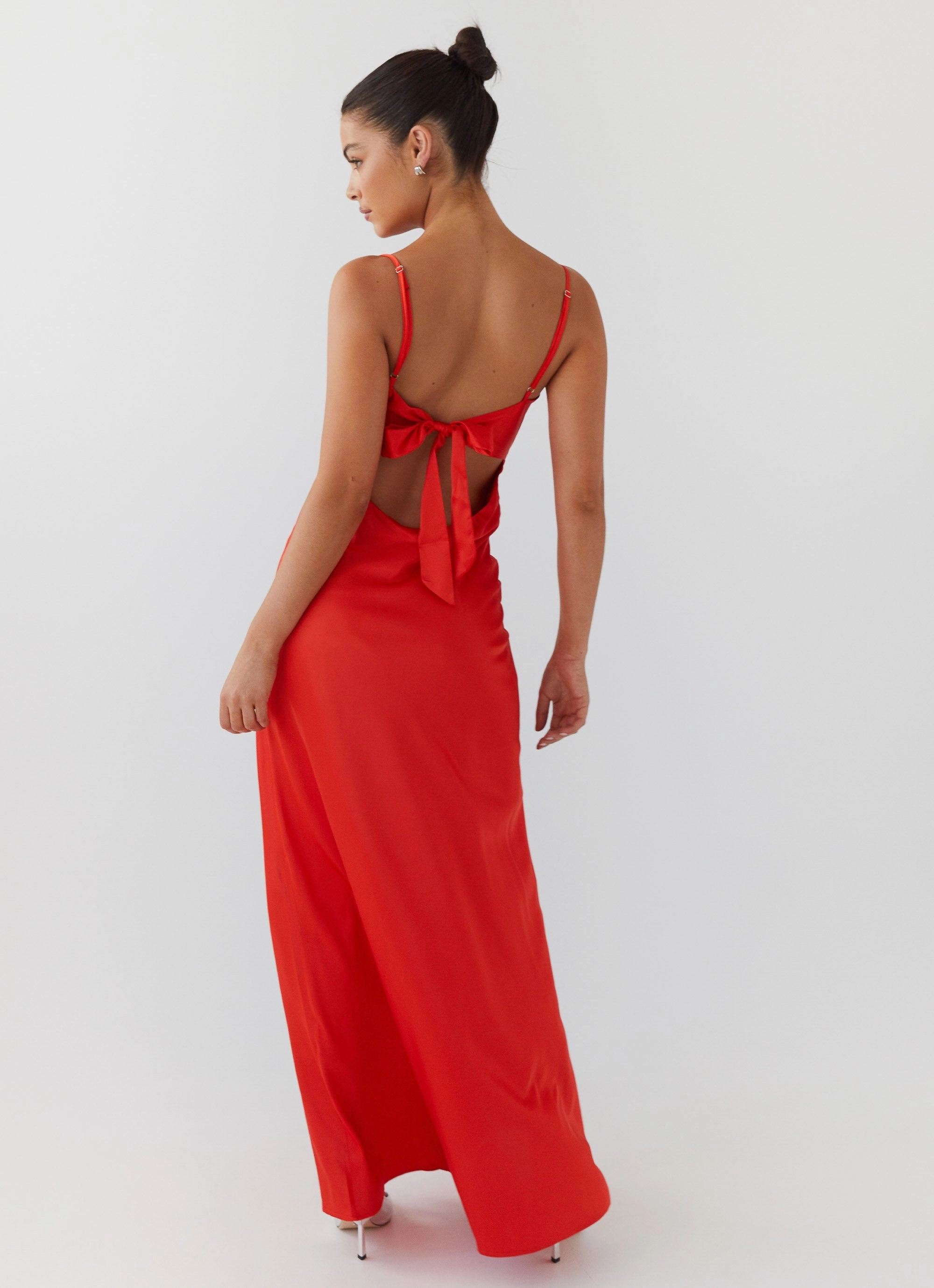 Smart Edge Flora Satin Maxi Dress - Citrus