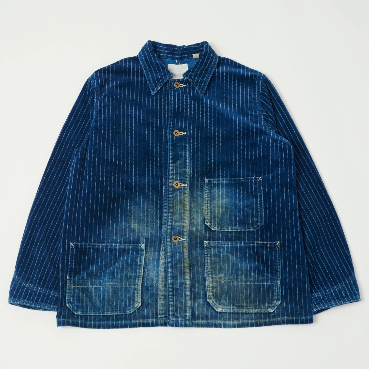 Full Count 2015 Wabash Corduroy Chore Jacket - Heavy Wash Elegant Styling Functional Piece