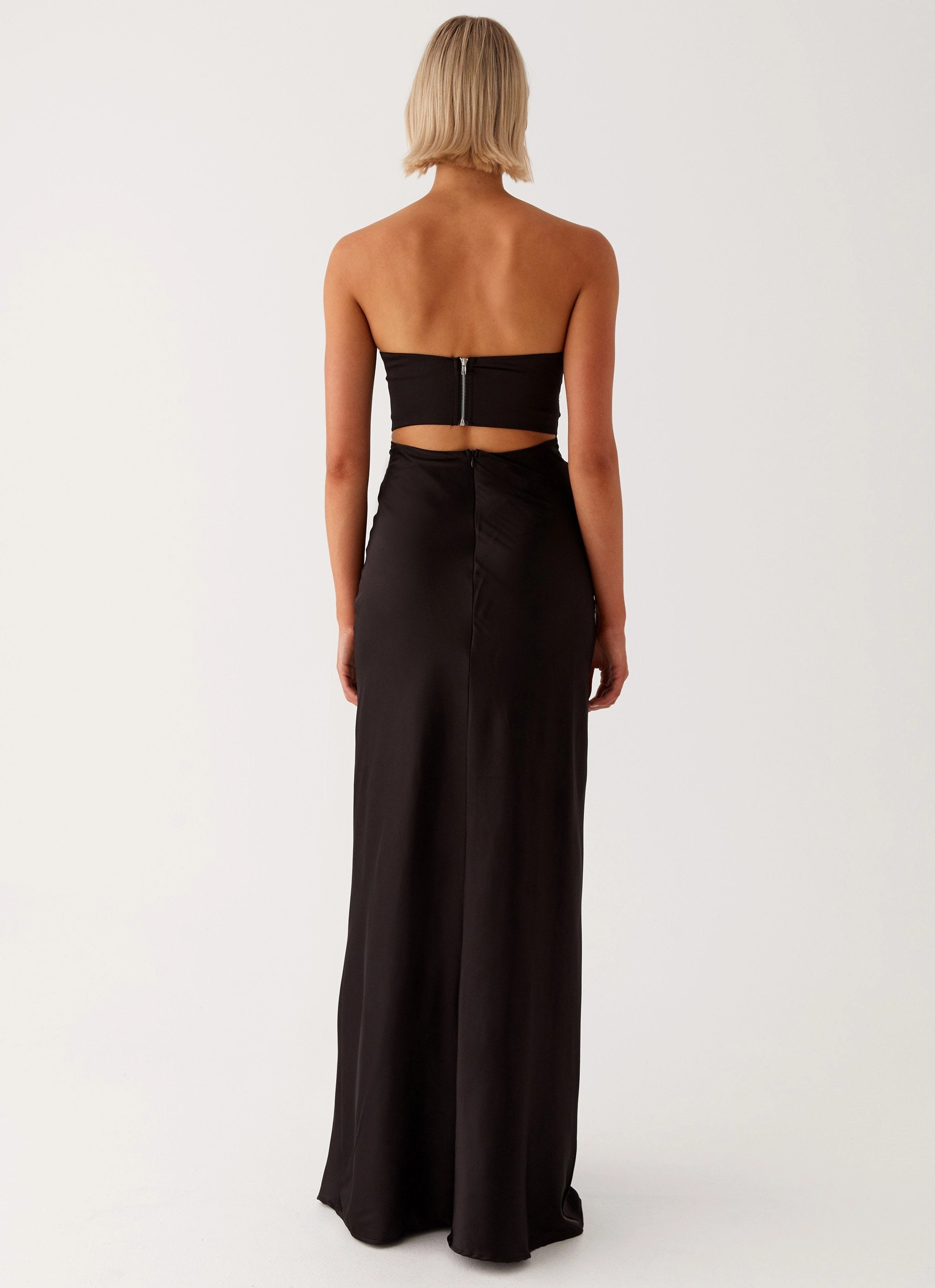 Tianna Strapless Maxi Dress - Black Elegant formal piece