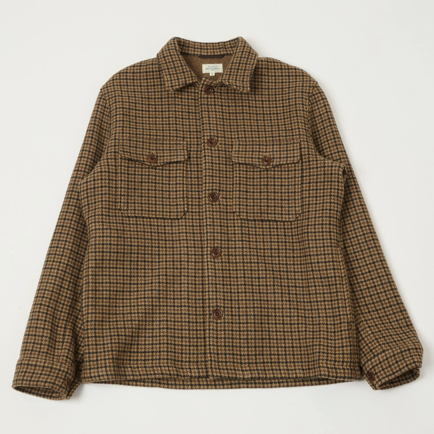Hartford 'Day' Wool Jacket - Camel Luxury Appeal Lightweight Thermal Tech