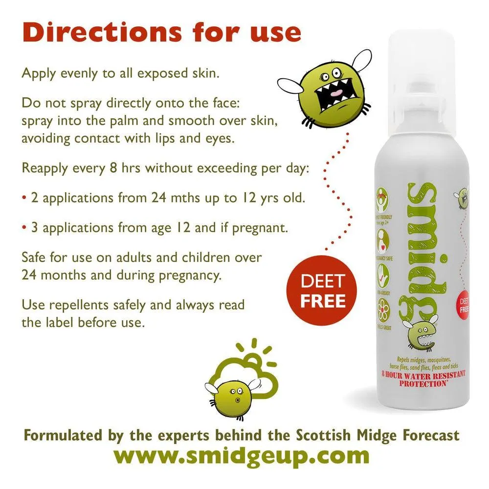 Smidge Insect Repellent Spray Pocket Size 18ml