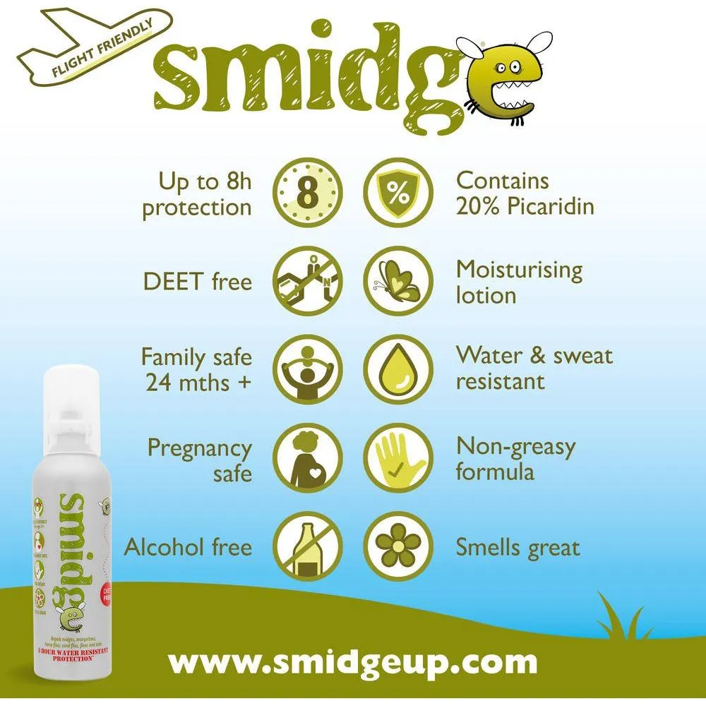 Smidge Insect Repellent Spray Pocket Size 18ml