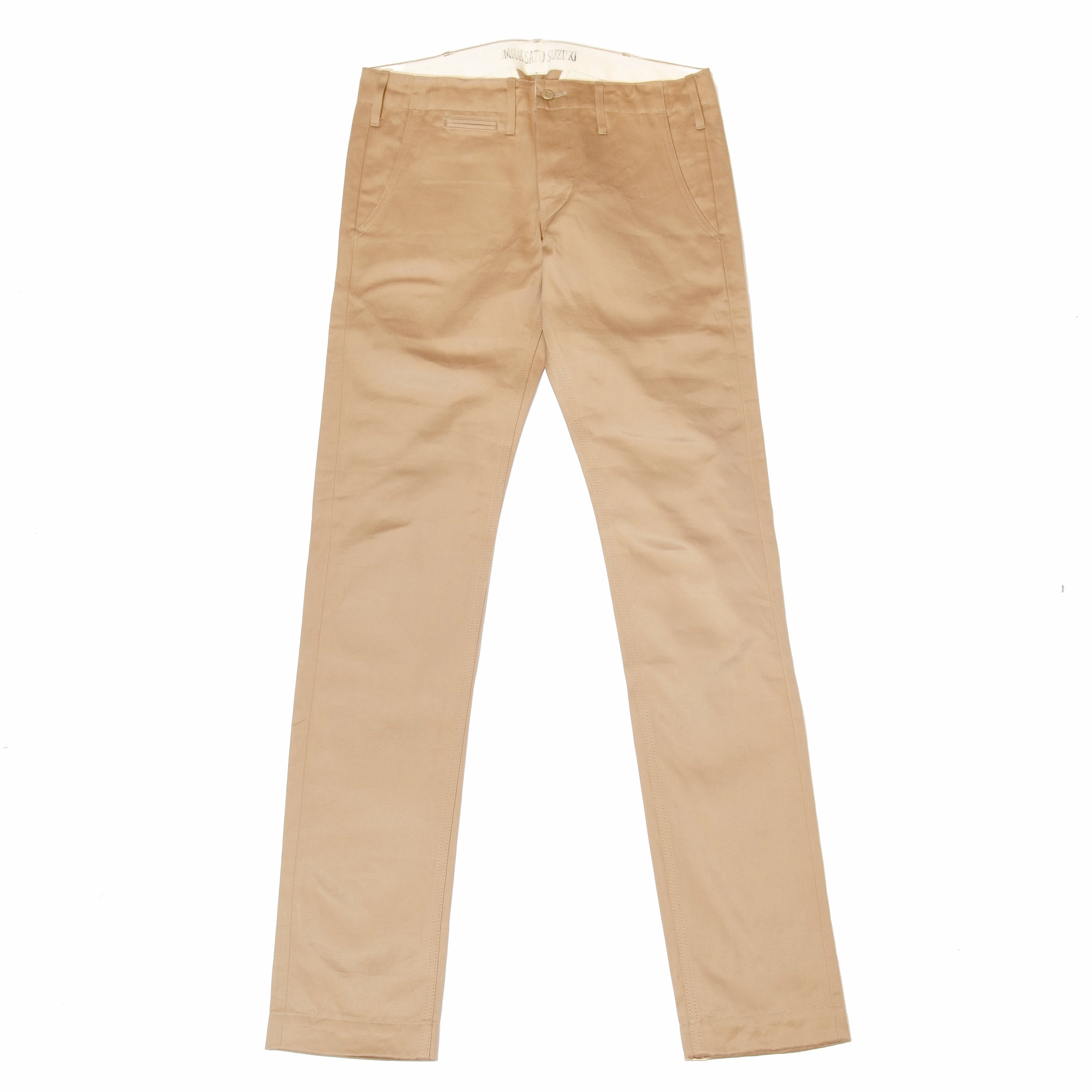 Flattering Style MultiPocketDesign Smith Sato Suzuki E1707 Relaxed Tapered Chino - Khaki