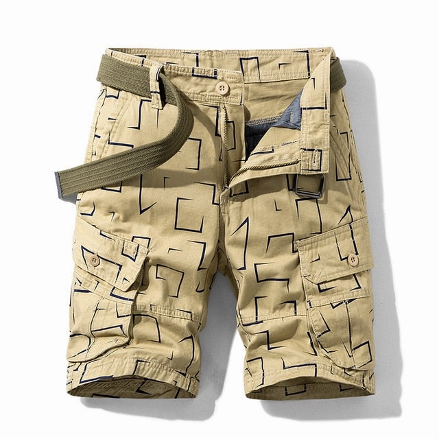 West Louis? Unique Pattern Cargo Shorts Move Free