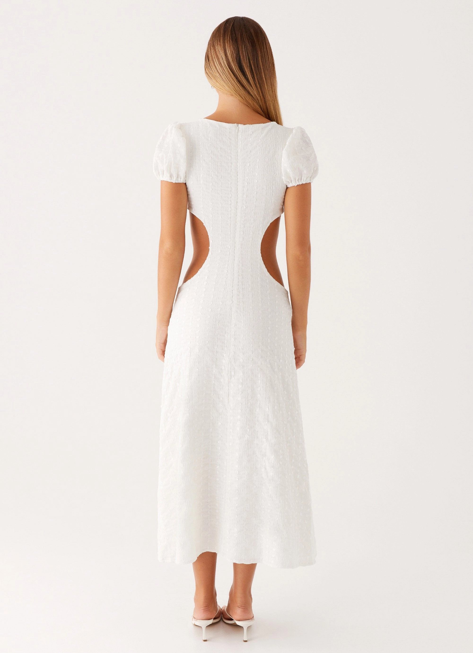Free Shape Myley Midi Dress - White