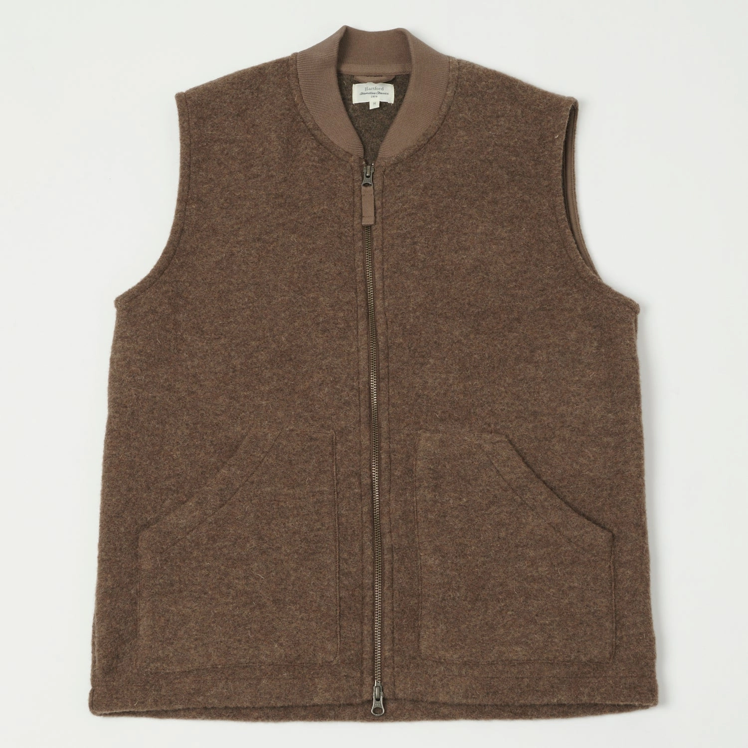 Hartford Knitted Wool Vest - Nut Ultraviolet Protection