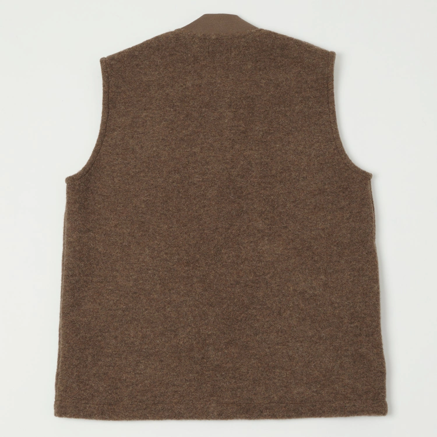 Urban Edge Functional Pocket Hartford Knitted Wool Vest - Nut