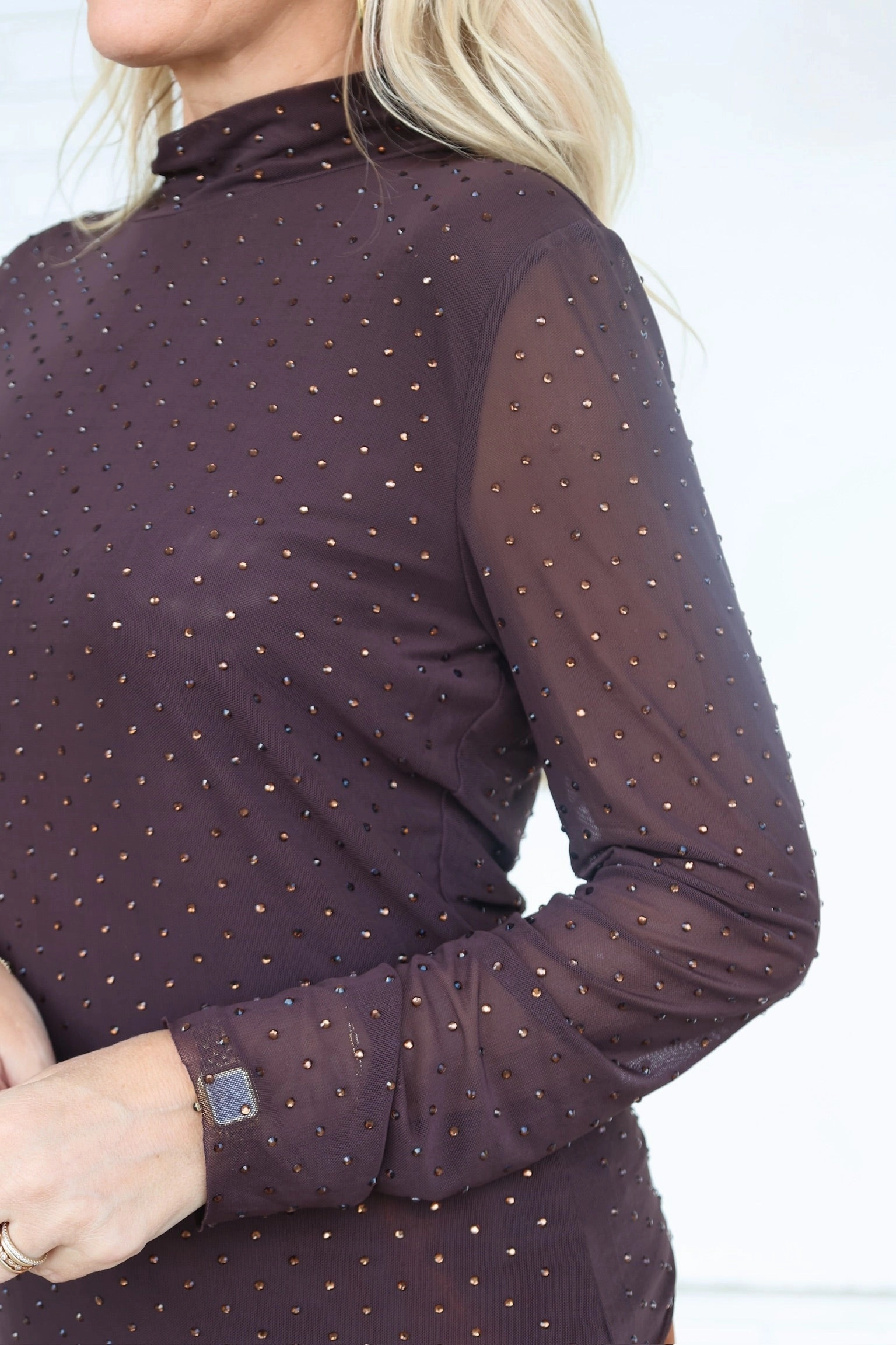 LayeredStyling Breathable fabric Moonshine Mesh Top