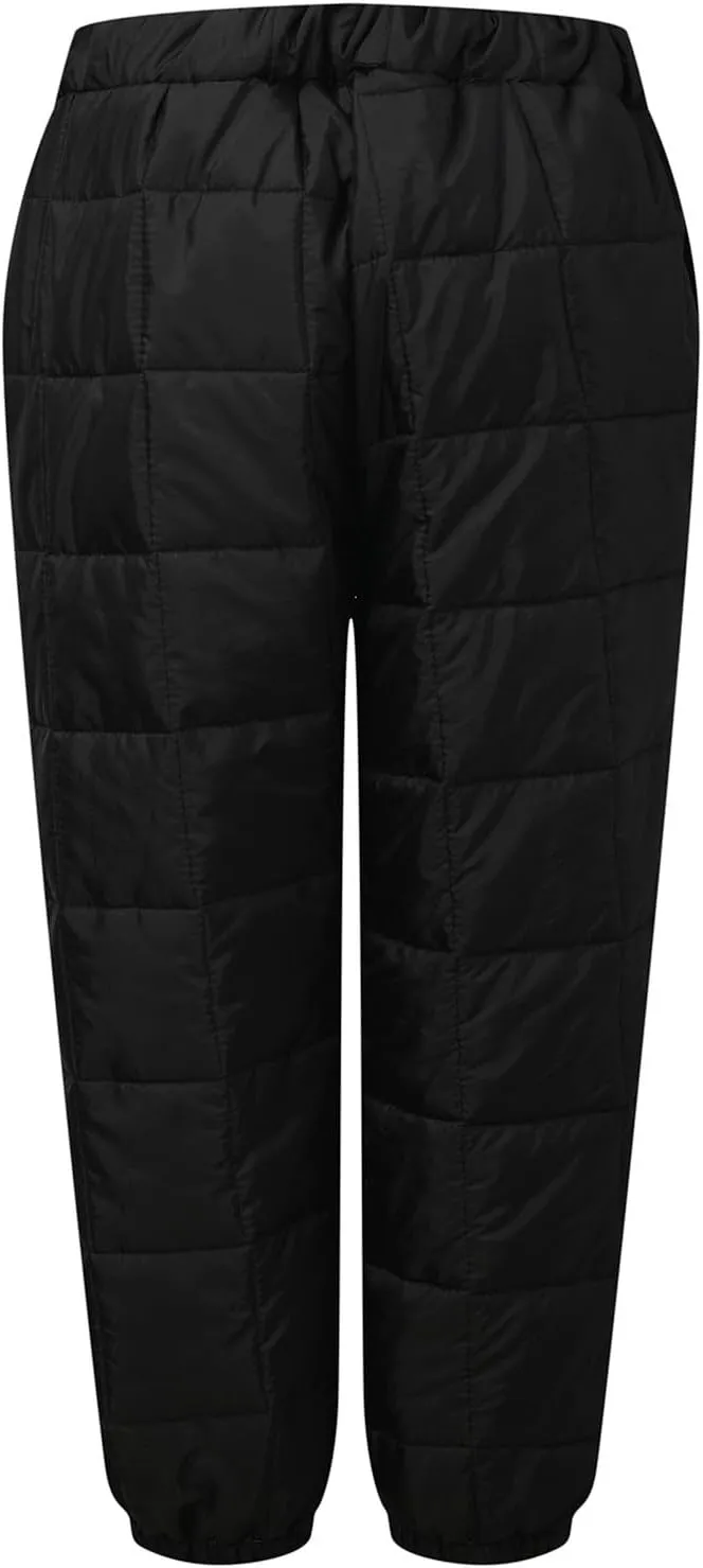 Snow Pants Womens Winter Ski Pants Thick Fleece Lined Joggers Quilted Down Puffer Trousers with Pockets