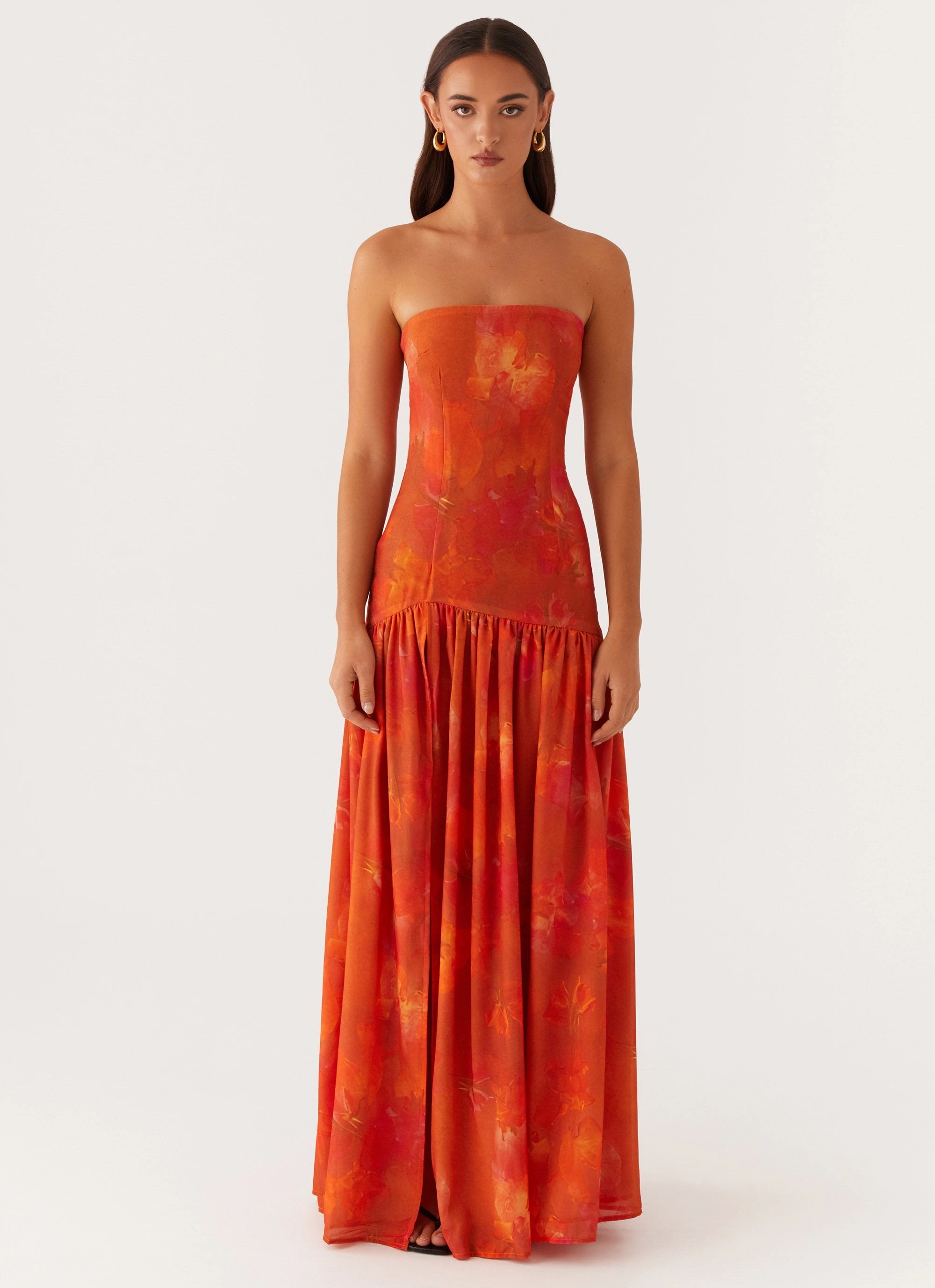 Timeless Line Eden Strapless Maxi Dress - Amber
